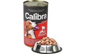 Picture of Calibra Dog konz. hovězí+játra+zelenina v želé 1240g