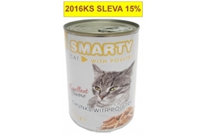 Picture of SMARTY chunks CAT 410g POULTRY-drůbeží