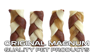 Picture of MAGNUM Rawhide Small braid BROWN 2,5" 40ks