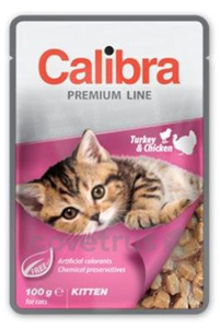 Picture of Calibra Cat kapsa Premium Kitten Turkey & Chicken100g