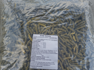 Picture of Těstoviny špenátové semolinové 5kg - vřetena