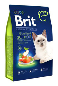 Picture of Brit Premium Cat by Nature Sterilized Salmon 8kg