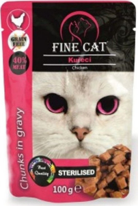 Picture of Fine Cat kapsička Grain-Free Sterilised kuřecí v omáčce 100g
